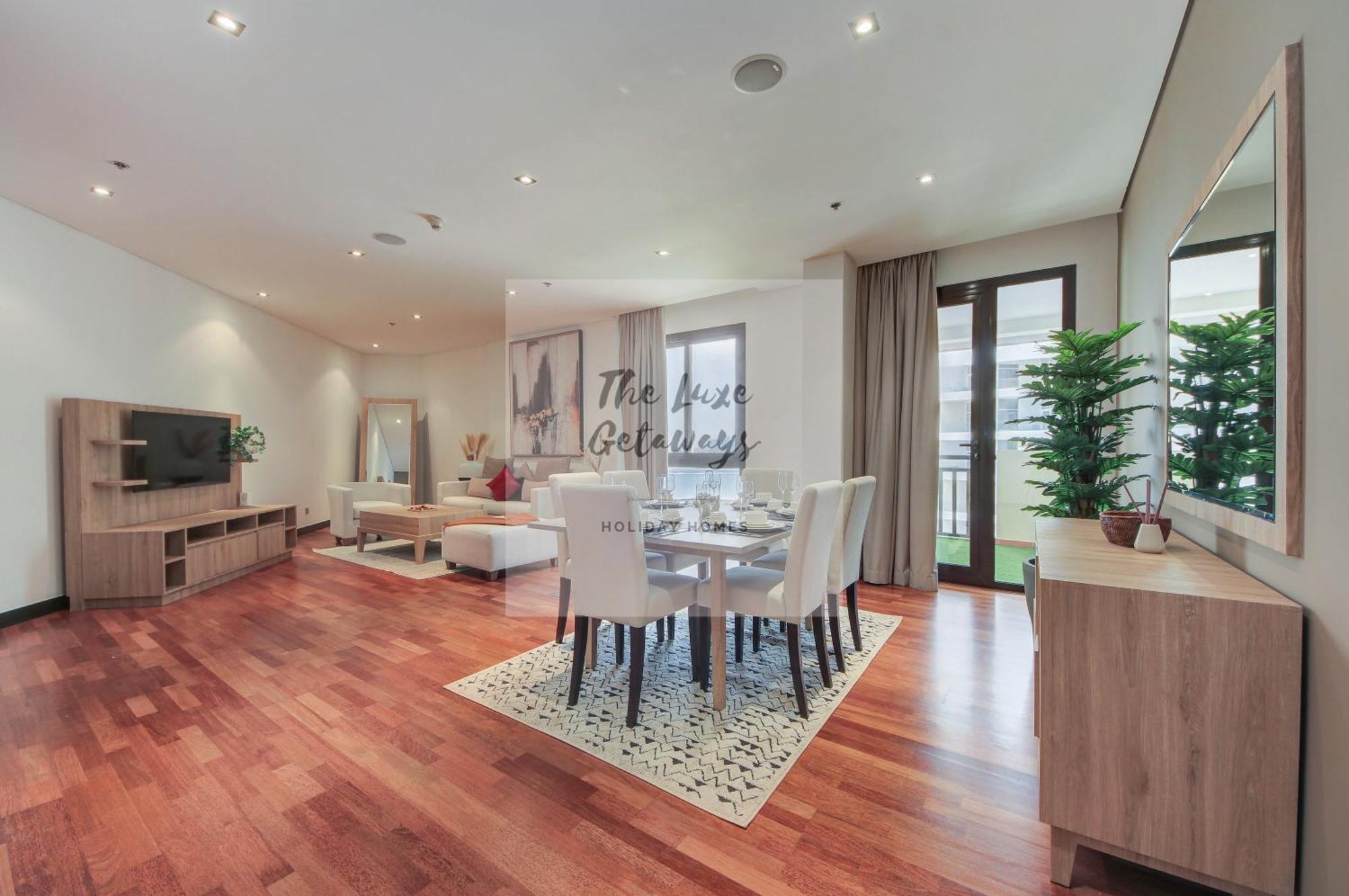 Luxe Getaways Royal Amwaj Palm Jumeirah Resort Apartment Holiday Home Дубай Екстериор снимка