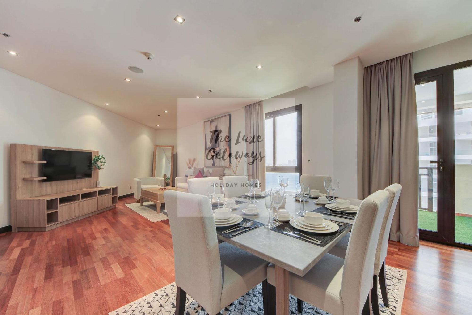 Luxe Getaways Royal Amwaj Palm Jumeirah Resort Apartment Holiday Home Дубай Екстериор снимка